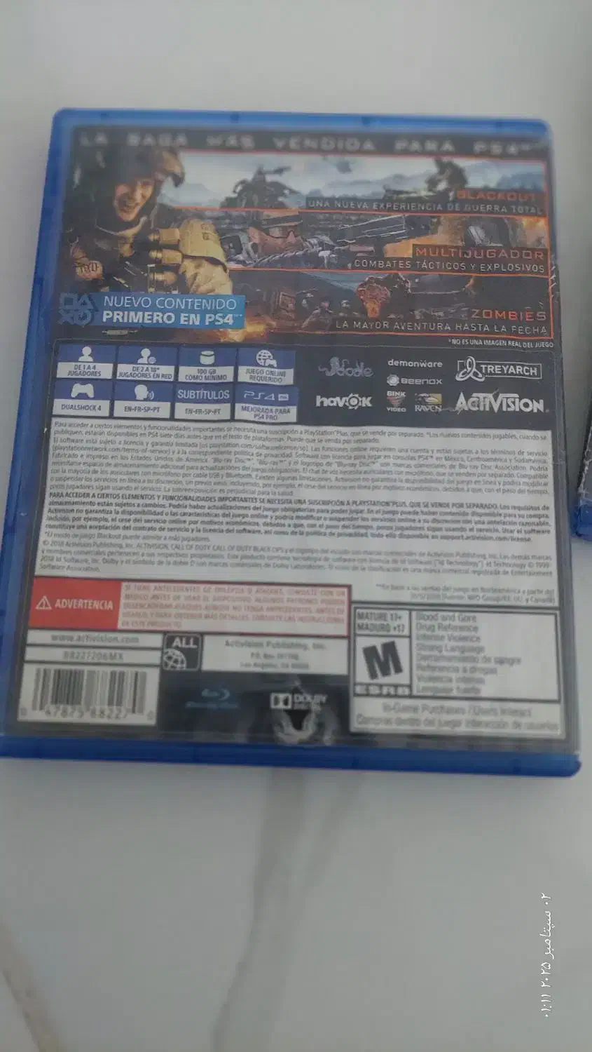 دیسک بازی ps4 کالاف دیوتی بلک اپس|کنسول، بازی ویدئویی و آنلاین|بندر ماهشهر, |دیوار