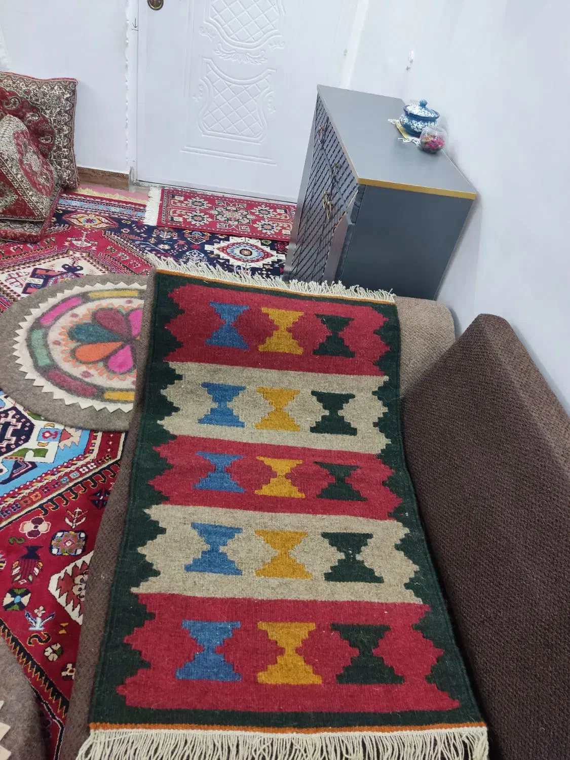 گلیم های دستبافت تکی فقط ۵۰۰|گلیم، جاجیم، گبه|یاسوج, |دیوار