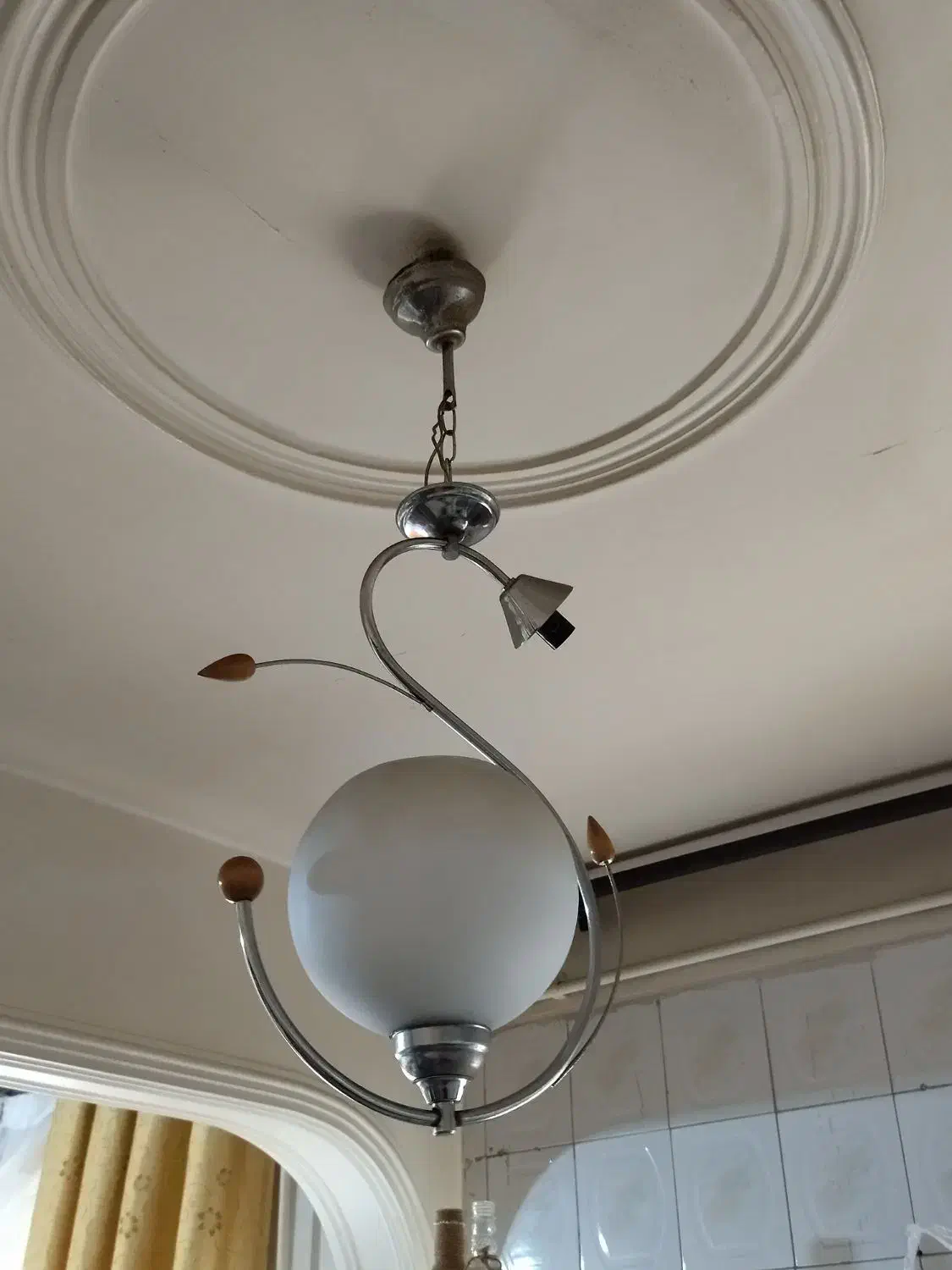 لوستر کریستالی سقفی / چراغ آشپزخانه|لوستر و چراغ آویز|فردیس, فردیس|دیوار