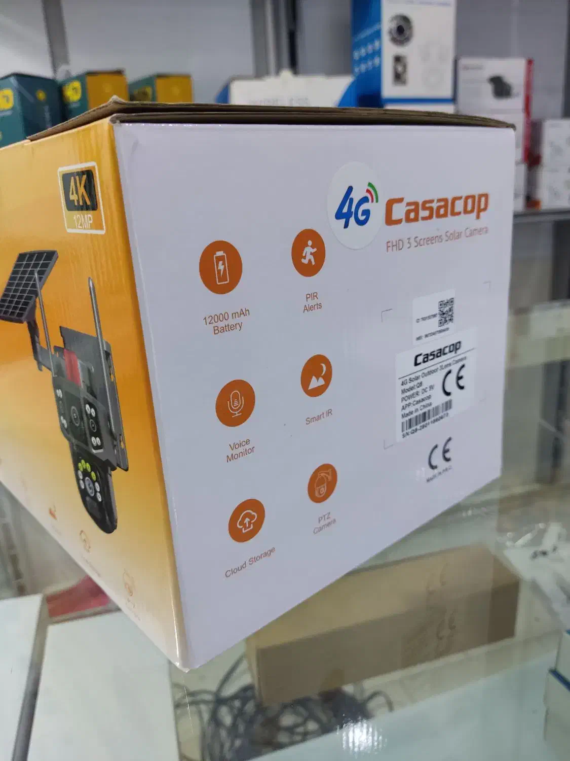 دوربین آژیر دار پنل خورشید ی با نصب رایگان|دوربین مداربسته|باغستان, |دیوار