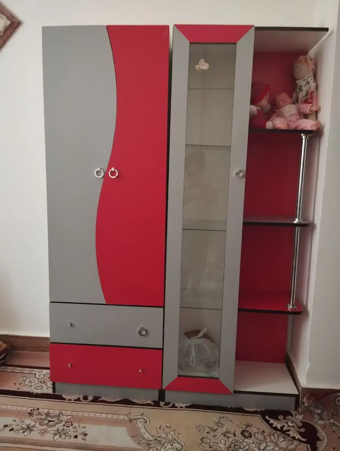 کمد دو تیکه|جاکفشی، کمد، دراور|قیدار, |دیوار