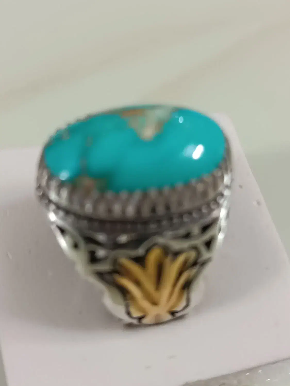 دو عدد انگشتر فیروزه نیشابوری اصل رکاب نقره 925|جواهرات|تهران, نیروی هوایی (پیروزی)|دیوار