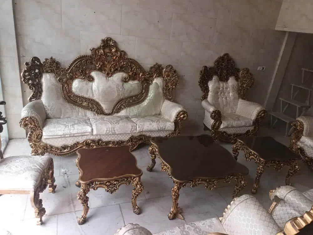 مبل سلطنتی ۹نفره|مبلمان خانگی و میز عسلی|ملایر, |دیوار