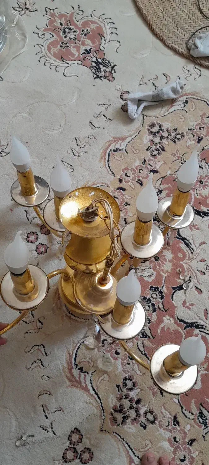 دوعدد لوستر|لوستر و چراغ آویز|زاهدان, |دیوار