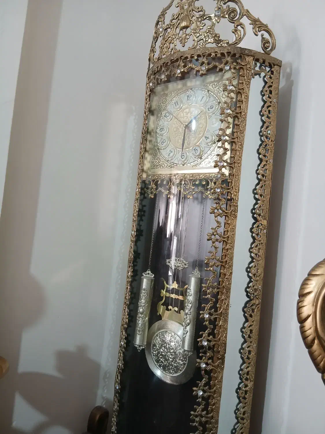 ساعت برنجی ایستاده|ساعت دیواری و تزئینی|تهران, والفجر (افسریه)|دیوار