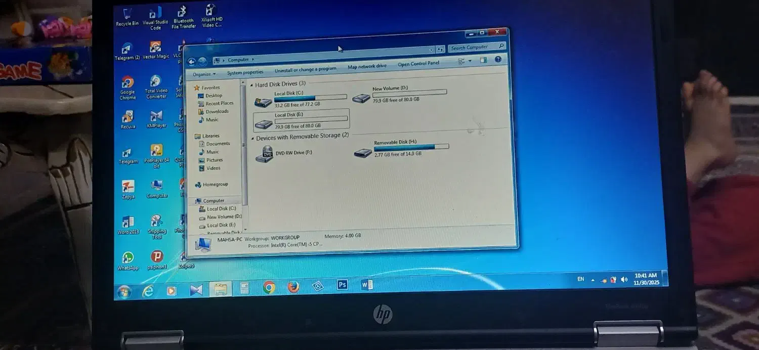 لپ تاپ اچ پی Elitebook 8440P i5-4GB-۱۲۸GB-Intel|رایانه همراه|مشهد, شهرک امام هادی (شهرک غرب)|دیوار