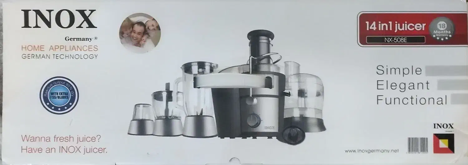 غذا ساز و آبمیوه گیری ۱۴ کاره اینوکس آلمان|خردکن، آسیاب، غذاساز|تهران, ارجمندی راد|دیوار