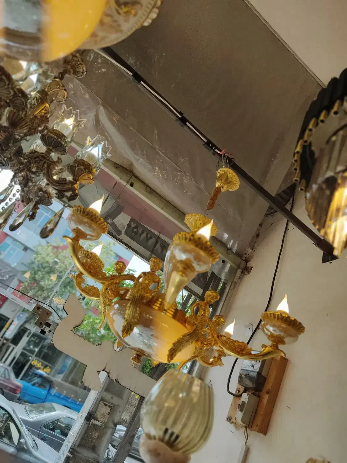 تمامی لوستر ها زیر قیمت خرید فقط ۱دسگاه موجود|لوستر و چراغ آویز|اهر, |دیوار