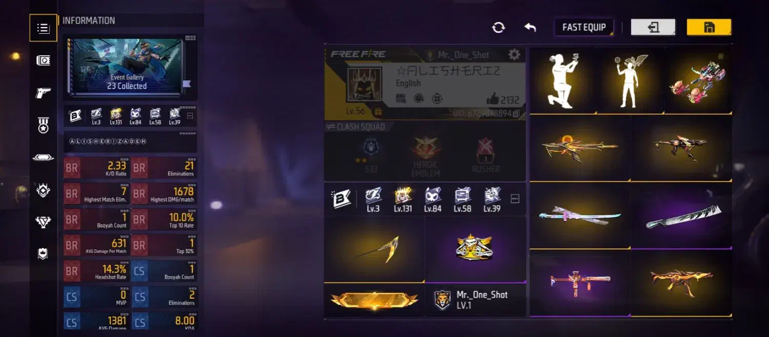 بازی فری فایر خریداری بیا|کنسول، بازی ویدئویی و آنلاین|خوی, |دیوار