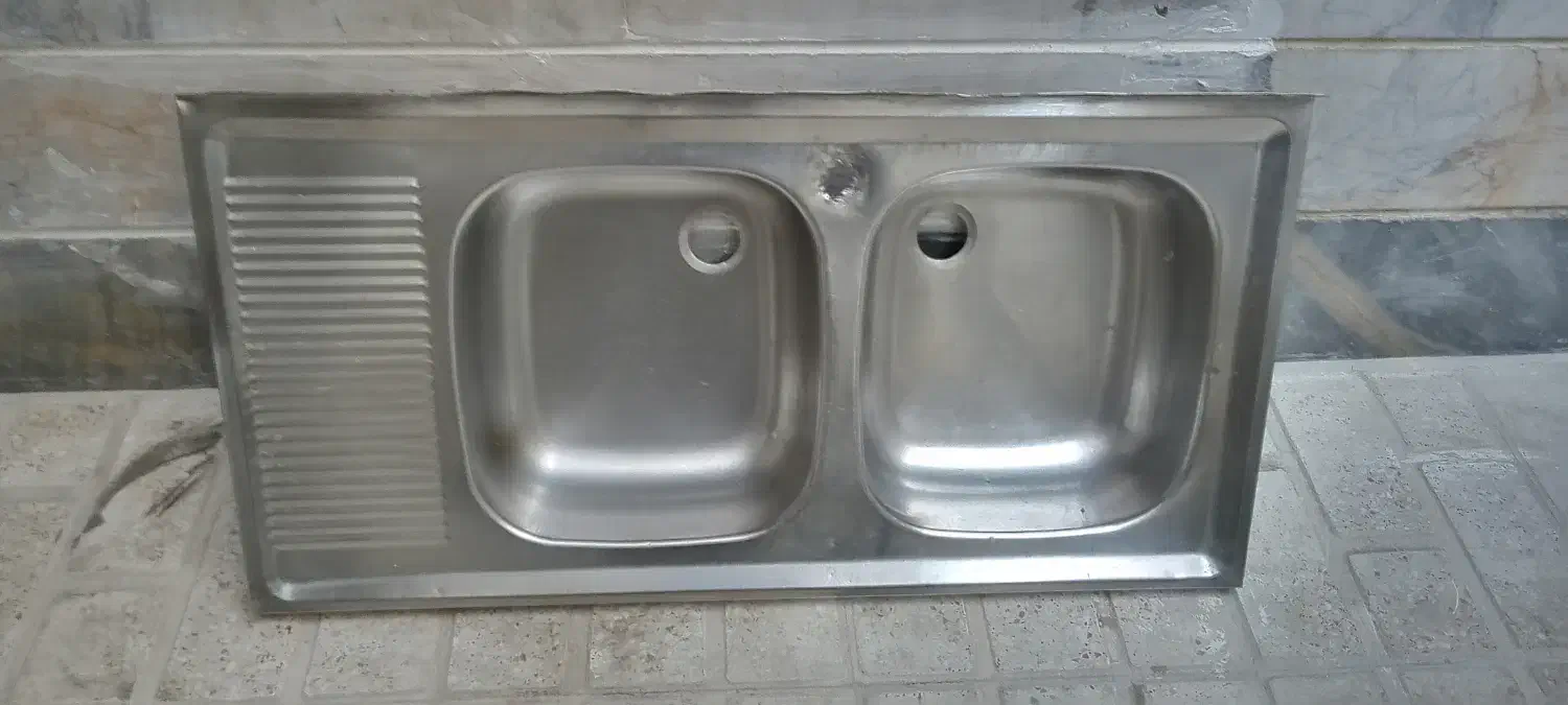 سینگ ظرفشویی دو‌لگنه‌|مصالح و تجهیزات ساختمان|فردیس, شهرک شهید حسینی|دیوار