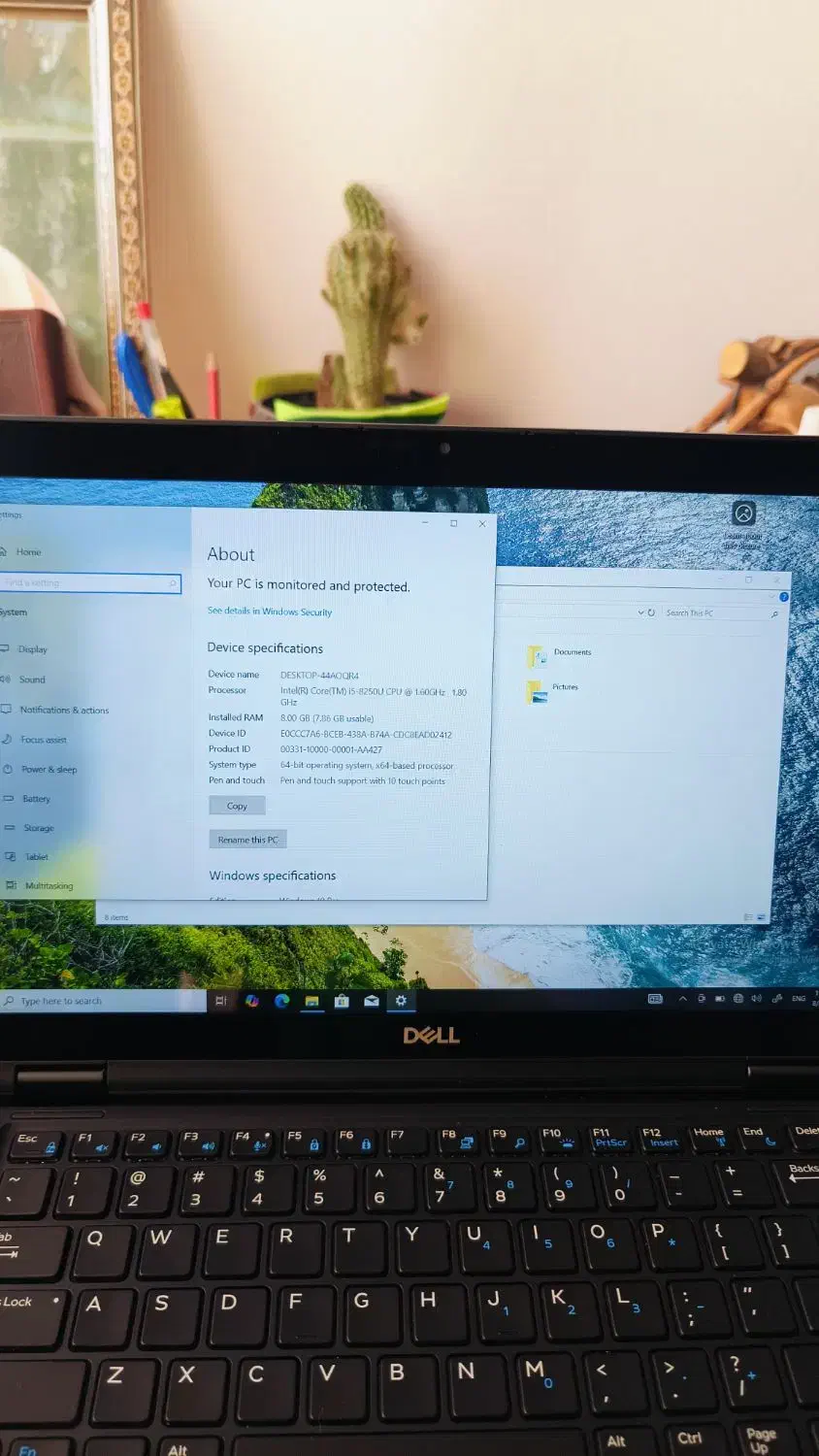 لپتاپ تبلت شو لمسی بسیار شیک Dell 7390 i5 نسل هشت|رایانه همراه|ارومیه, |دیوار