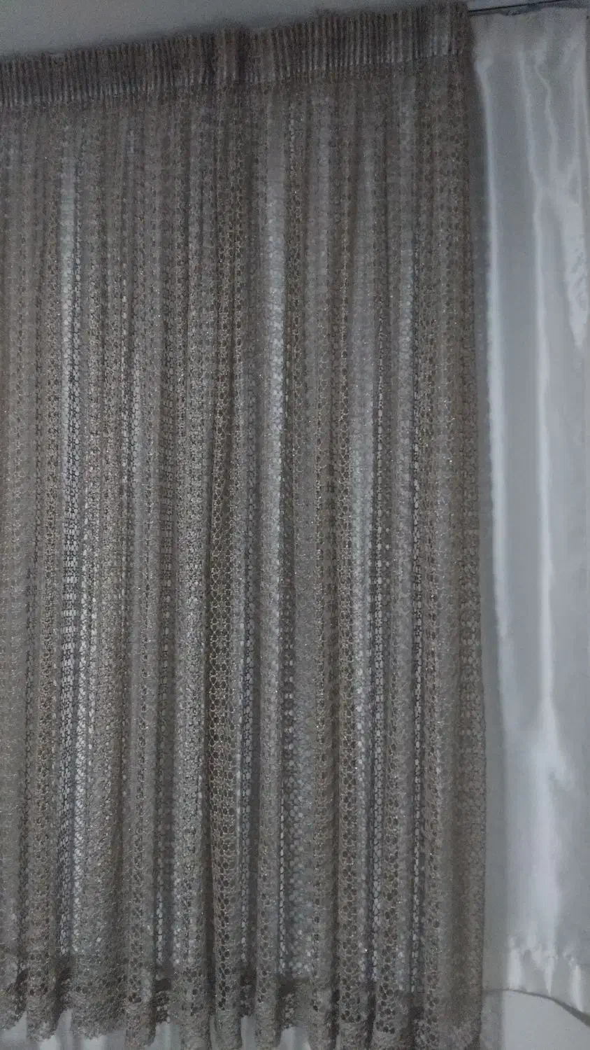 ۴ عدد پرده دانتل در حد نو|پرده، رانر، رومیزی|تهران, یافت آباد شمالی|دیوار