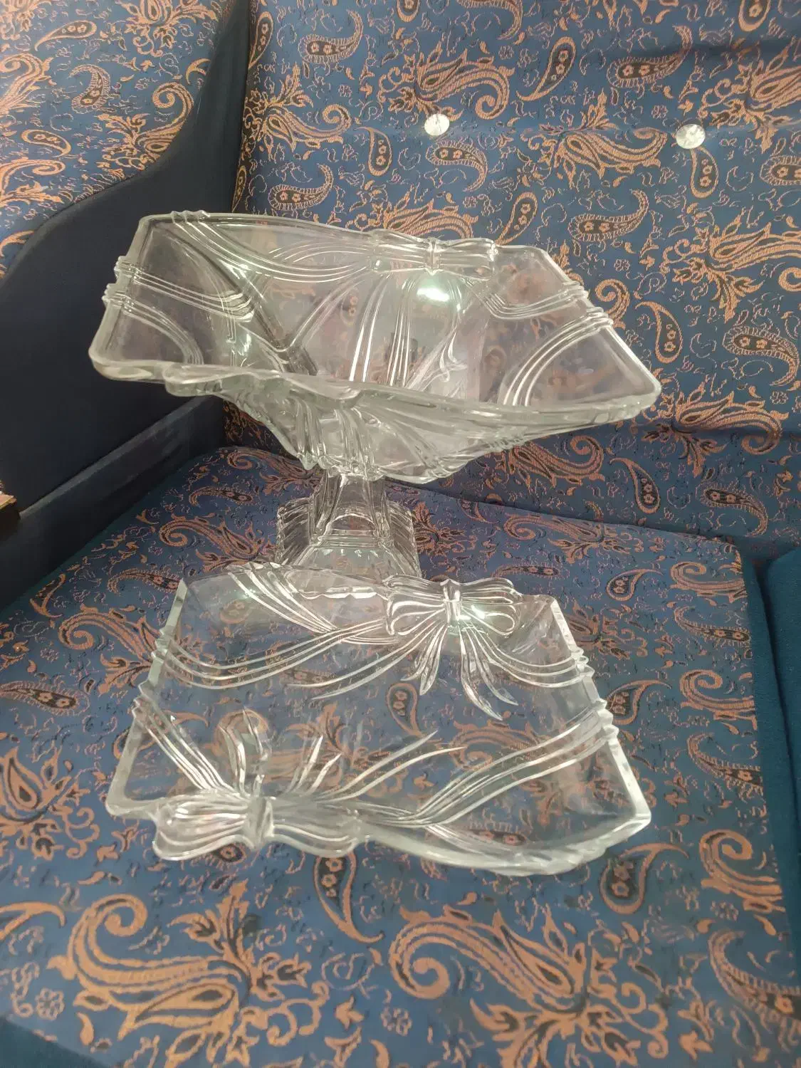 ست میوه خوری و شیرینی خوری پاپیونی کاوه|ظروف سرو و پذیرایی|گناباد, |دیوار