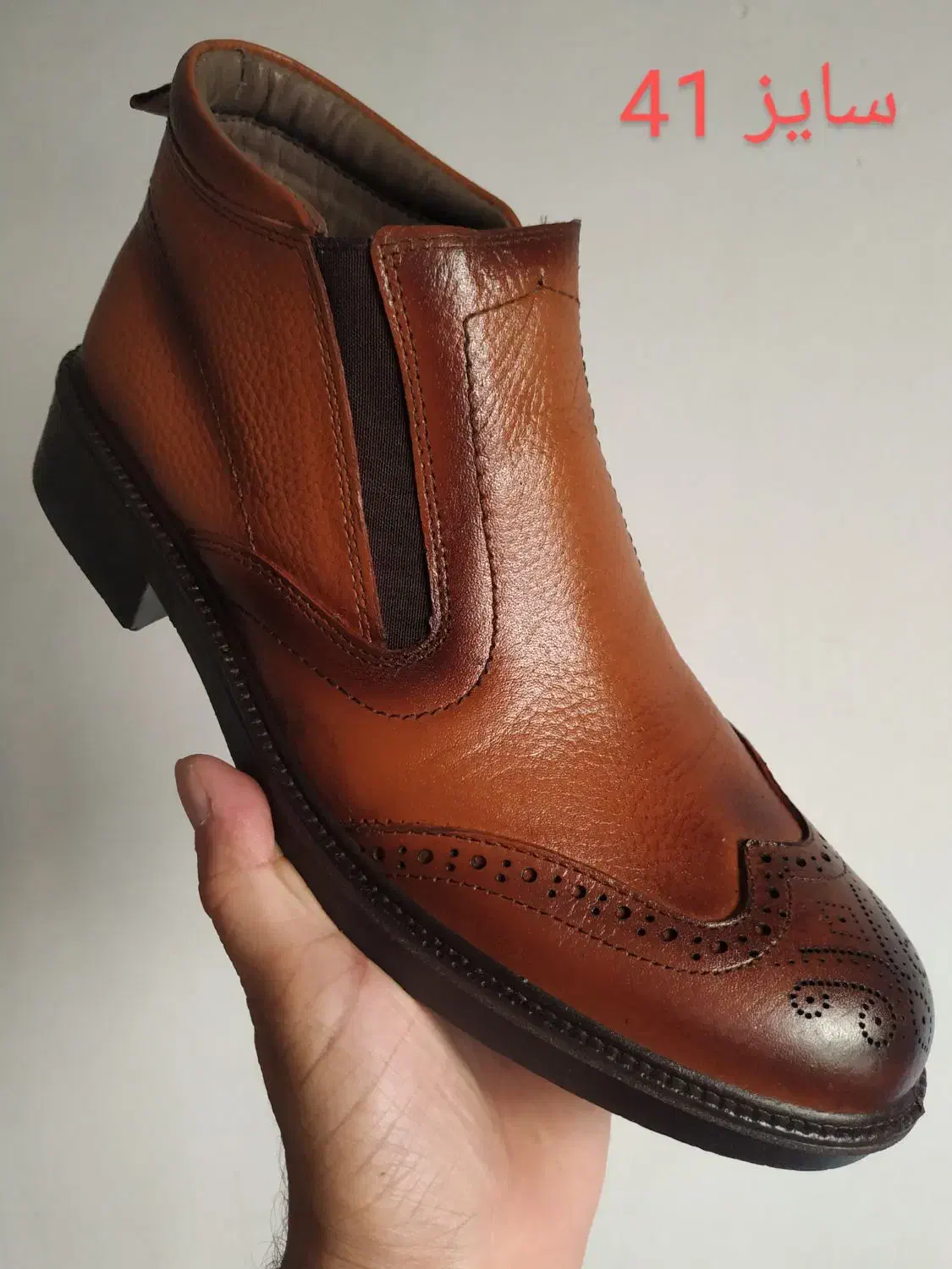 نیم بوت تمام چرم مردانه    کار پاساژی سایز 41 و 42|کیف، کفش، کمربند|اراک, |دیوار