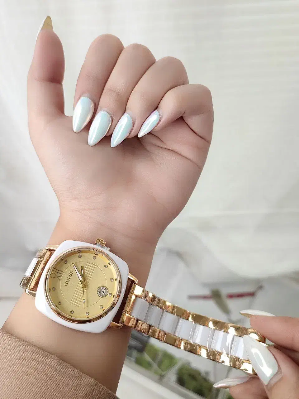 ساعت زنانه طرح سرامیکی مارک GUESS 95010006264|ساعت|تبریز, |دیوار