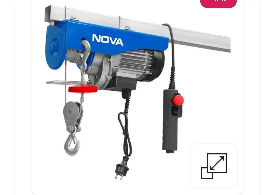 بالابر برقی ۴۰۰ کیلویی ۷۵۰ وات نووا مدل ۲۸۲۴|ابزارآلات|فیروزآباد (فارس), |دیوار