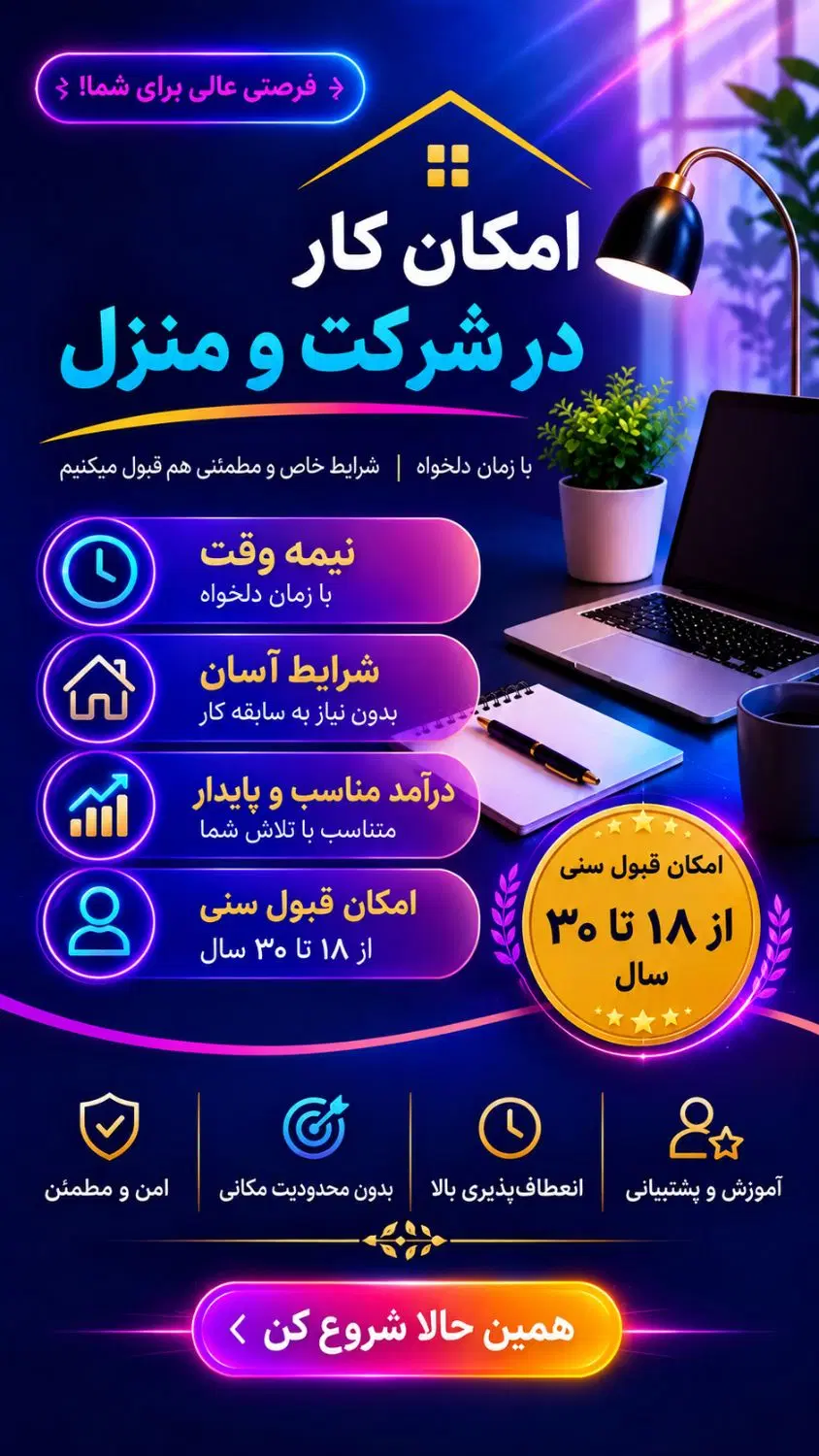 استخدام فرصت استثنایی با شرایط ویژه|استخدام بازاریابی و فروش|تهران, کوی بیمه|دیوار