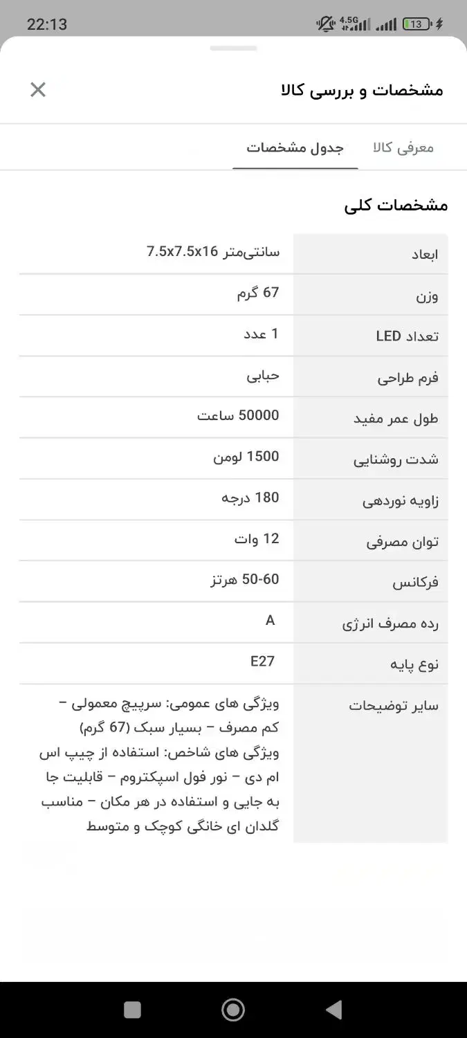لامپ رشد گیاه ۱۵ وات مانی نور|گل و گیاه طبیعی|قلعه قاضی, |دیوار