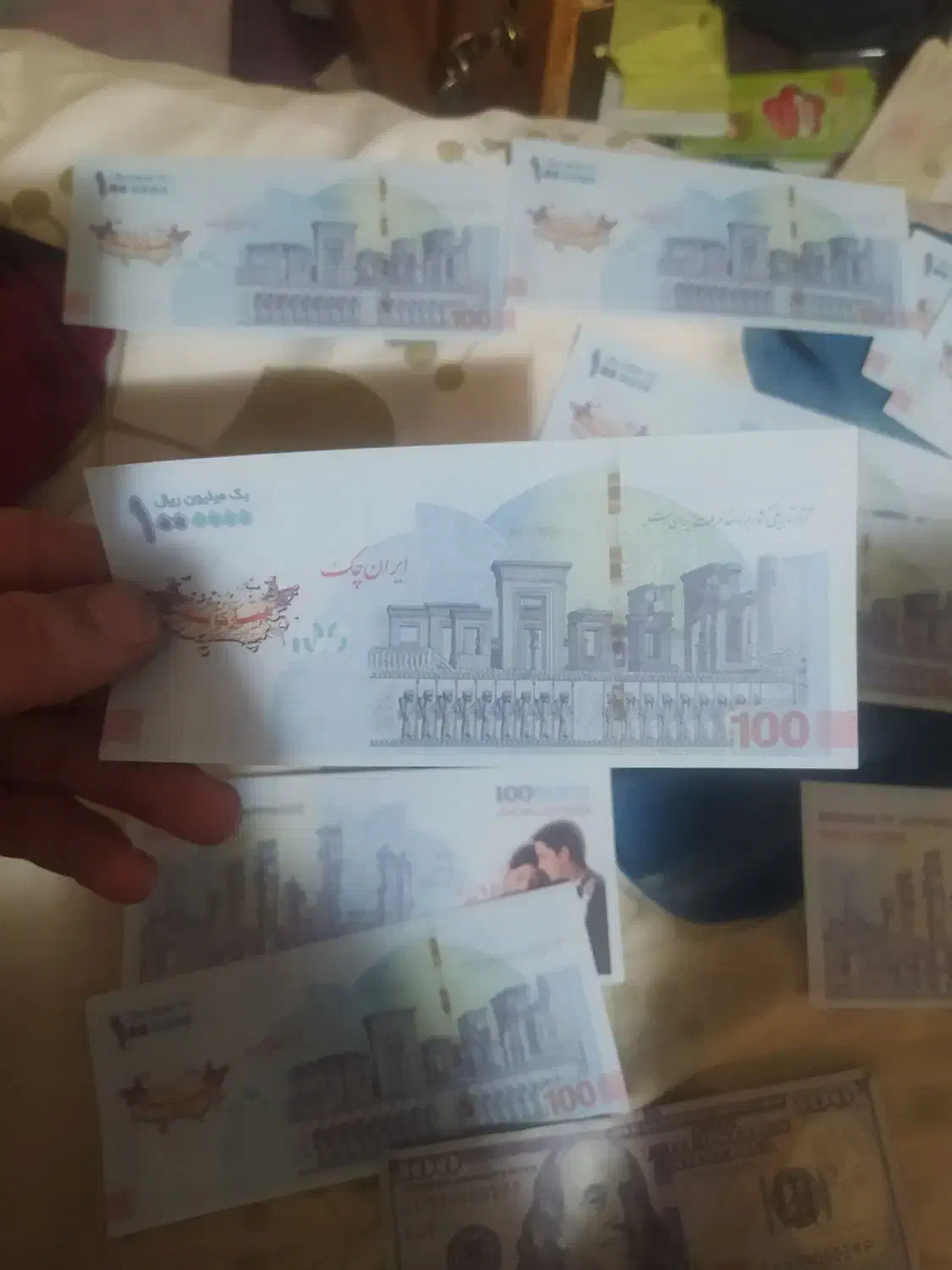 اسکناس فانتزی،تزئینی وسینمایی۵۰و ۱۰۰ هزار تومانی|کلکسیون سکه، تمبر، اسکناس|اصفهان, ارغوانیه|دیوار