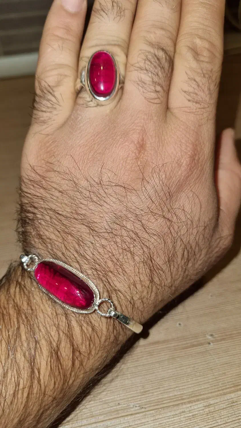 ست یاقوت دستبندانگشتر|جواهرات|شهریار, شهرک امیریه|دیوار