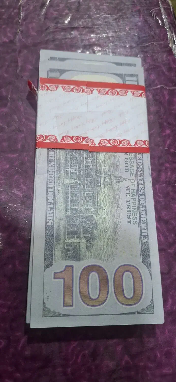 دلار فیک و تزیینی|کلکسیون سکه، تمبر، اسکناس|مشهد, نیزه|دیوار