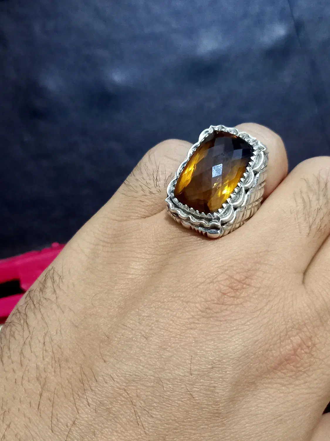 انگشتر الماس سیترین معاوضه با زمرد|جواهرات|شیراز, میانرود|دیوار