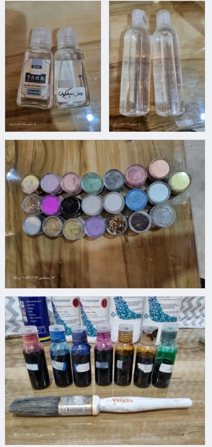 پک کامل لوازم رزین نو و تازه|صنایع دستی و سایر لوازم تزئینی|خلخال, |دیوار