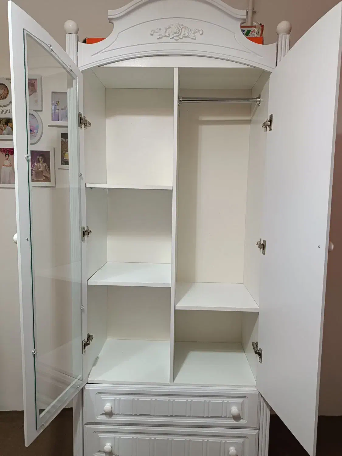 کمد لباس و عروسک کودک|جاکفشی، کمد، دراور|ساری, |دیوار