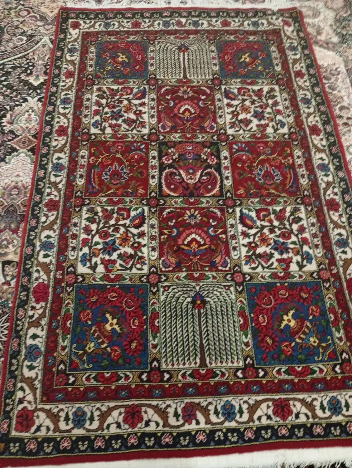 قالی نقشه چالشتری 1 در 1/5|فرش|فارسان, |دیوار