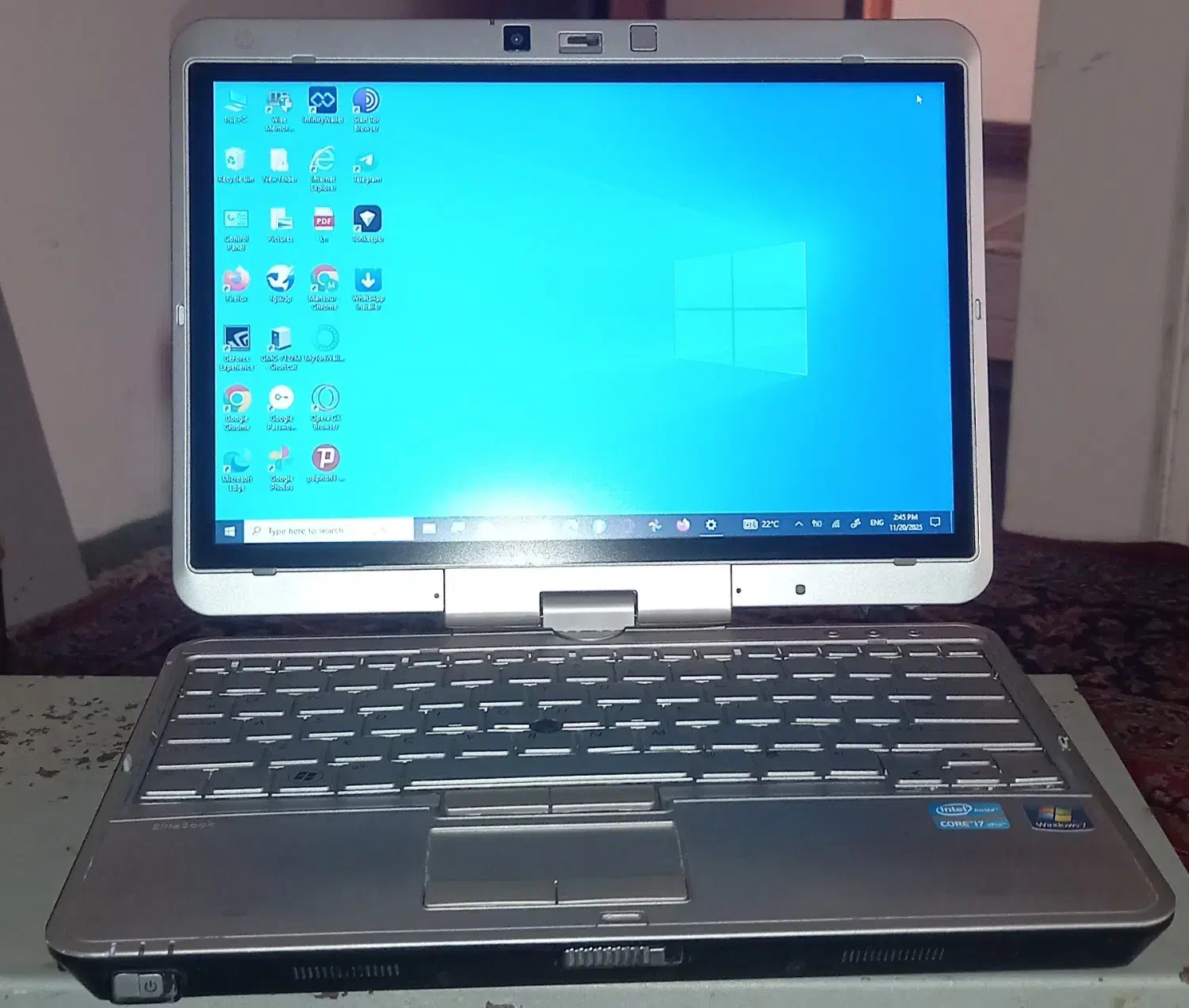 لپتاپ HP صنعتی i7 لمسی ssd256 تبلت شو|رایانه همراه|ایزدشهر, |دیوار