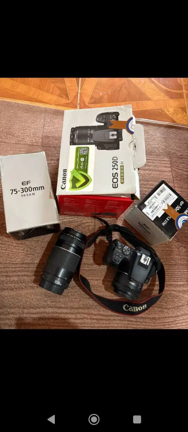 دوربین عکاسی کانن 250D|دوربین عکاسی و فیلم‌برداری|رامسر, |دیوار