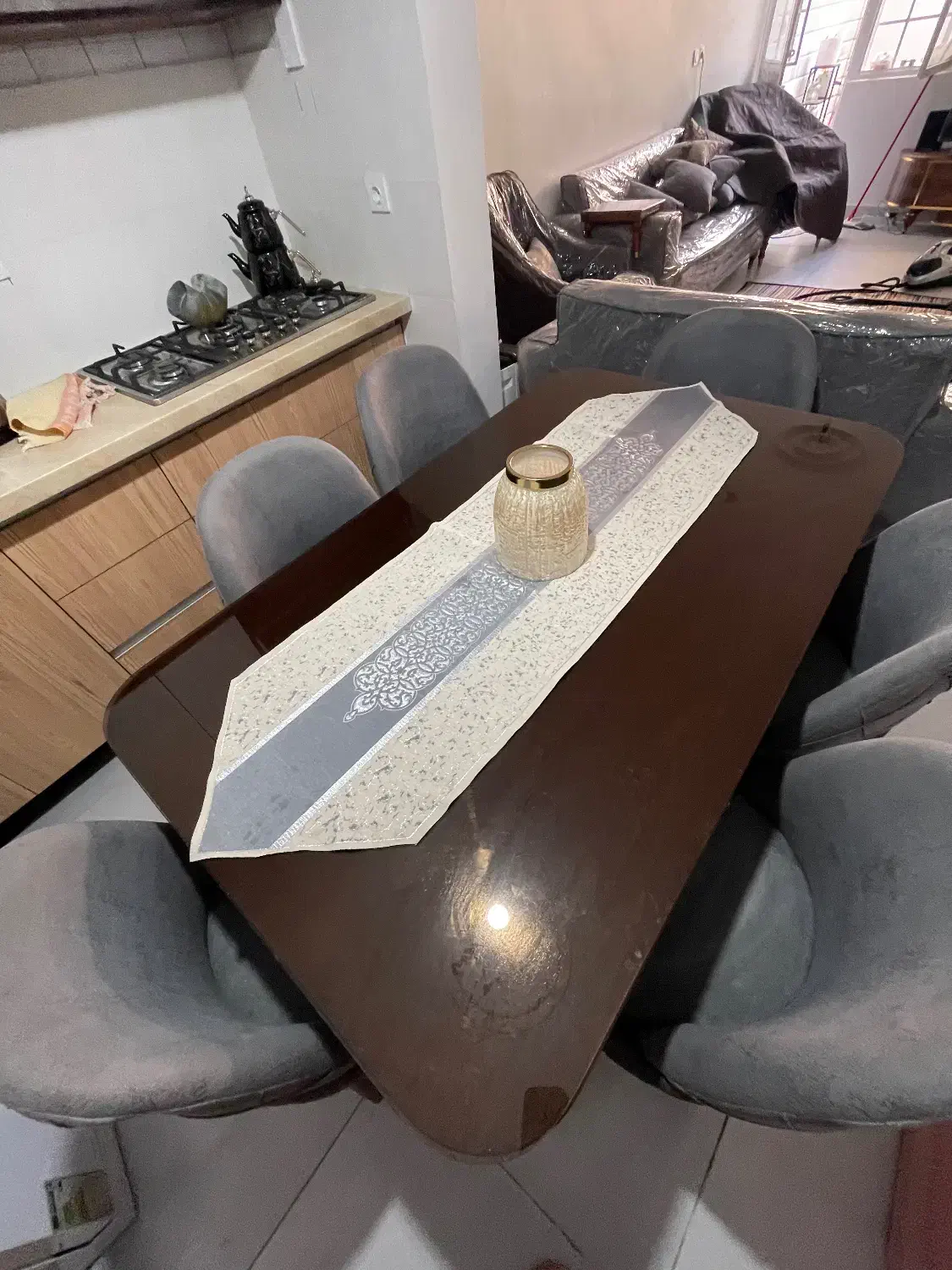 میز ناهارخوری ۶نفره شیک|میز و صندلی غذاخوری|تهران, بنی‌هاشم|دیوار