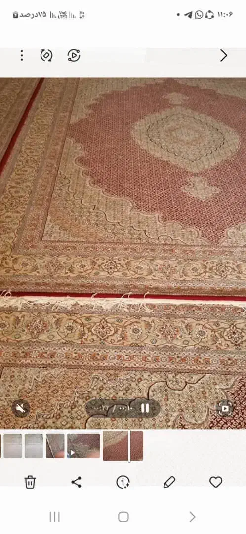 فرش 12 متری الماس کویر.|فرش|پارس‌آباد, |دیوار