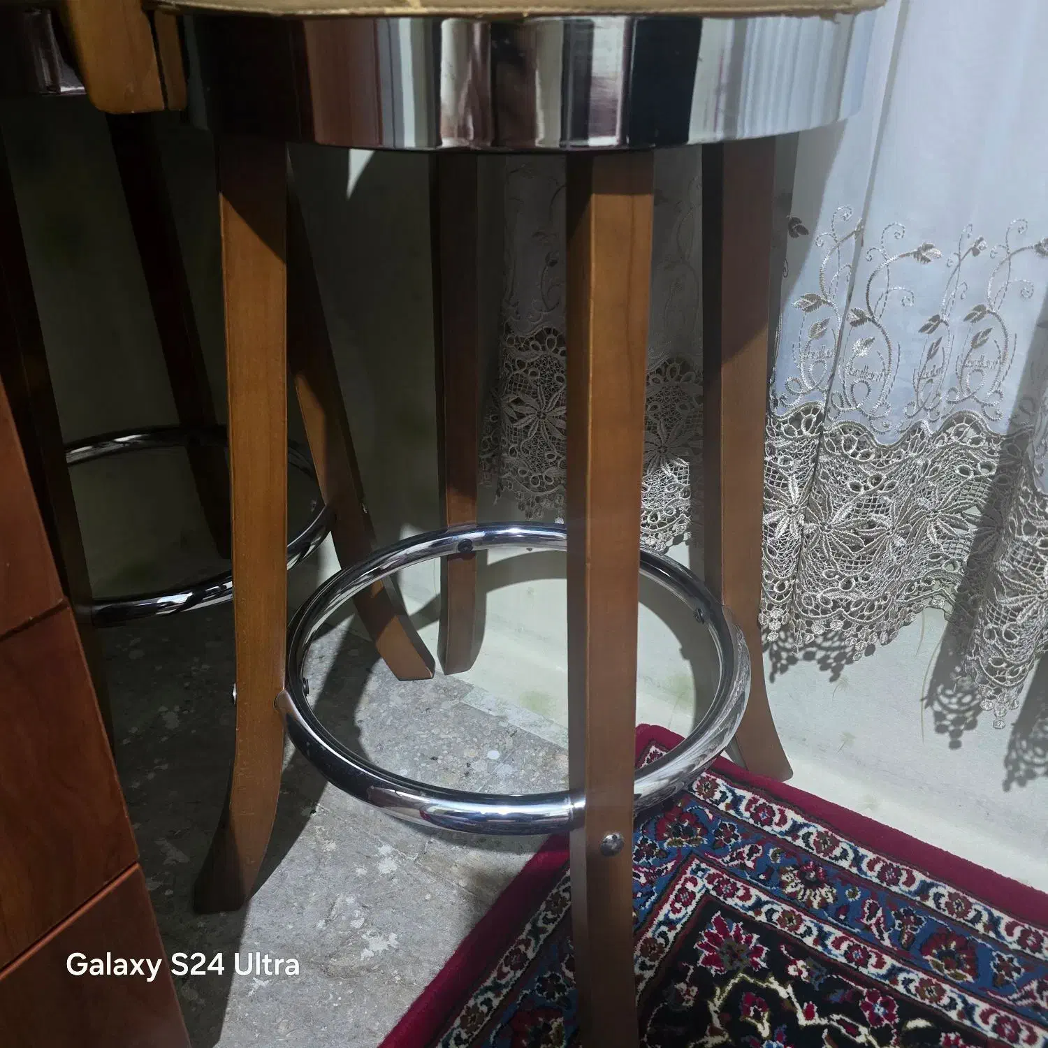 صندلی اپن استیل وچوب|صندلی و نیمکت|قزوین, |دیوار