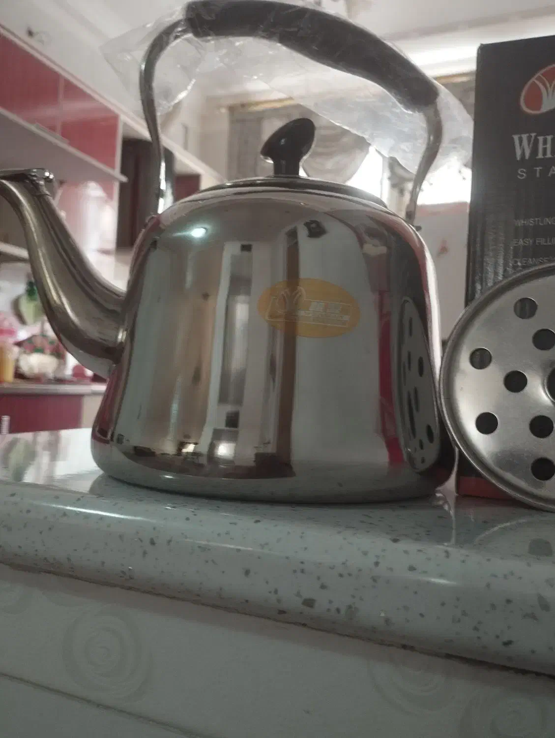 کتری استیل ۳لیتری کاملا نو|قوری، کتری، قهوه‌ساز دستی|حمیدیا, |دیوار