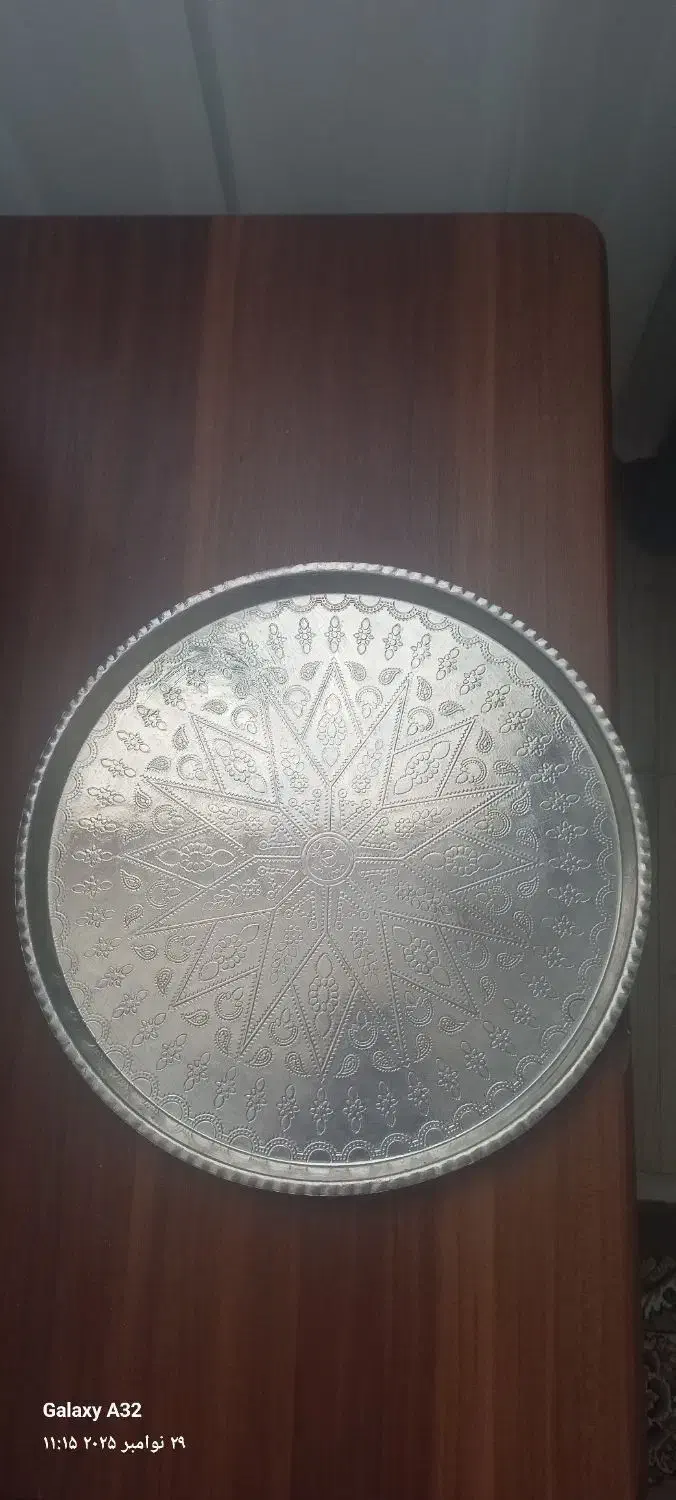 سینی چای مسی|ظروف سرو و پذیرایی|الوند, |دیوار