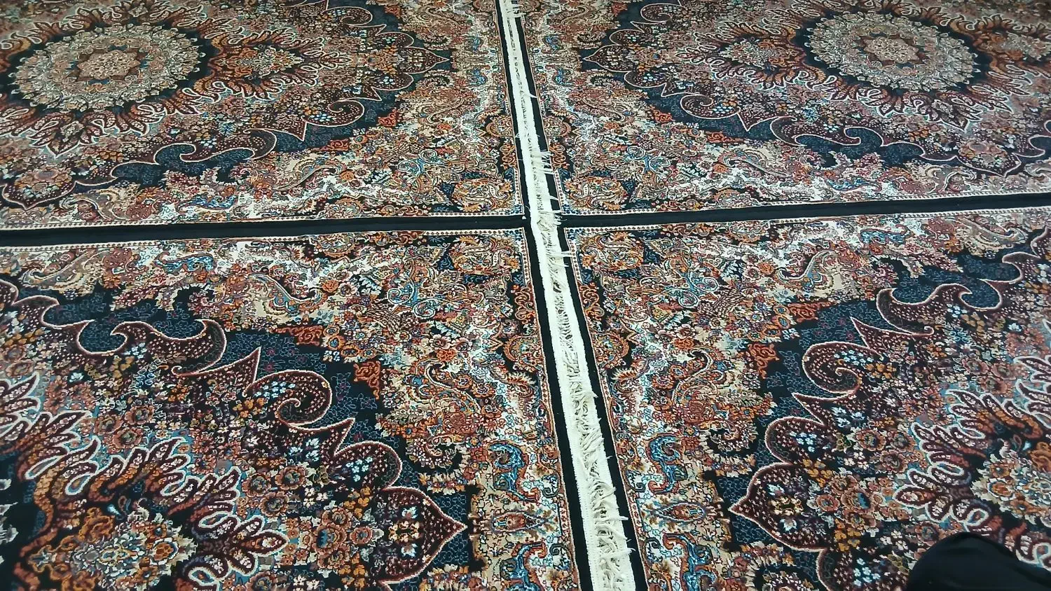 چهارتخته فرش ۶متری سالم وبی عیب تازه شسته شده|فرش|دیواندره, |دیوار