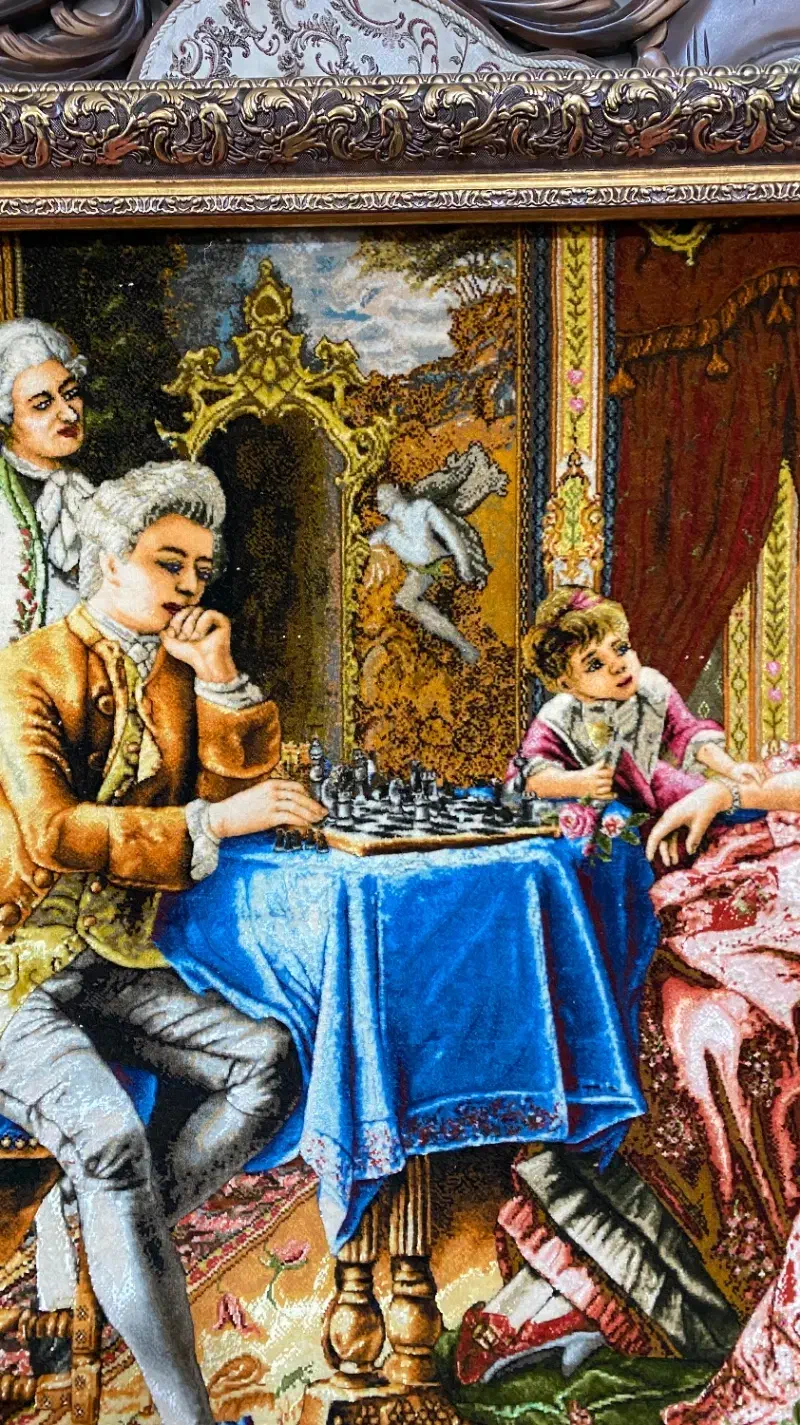 تابلو فرش شطرنج باز|تابلو فرش|ارومیه, |دیوار