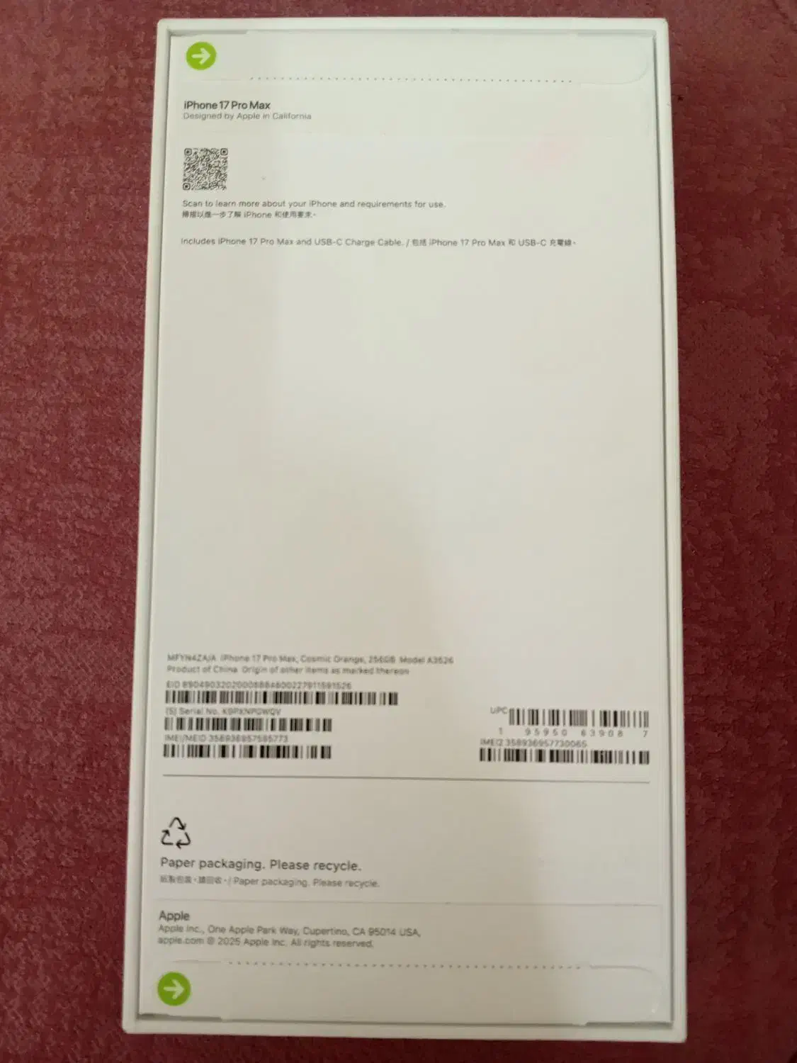 17pro max 256 zaa  not active|موبایل|کرمان, |دیوار