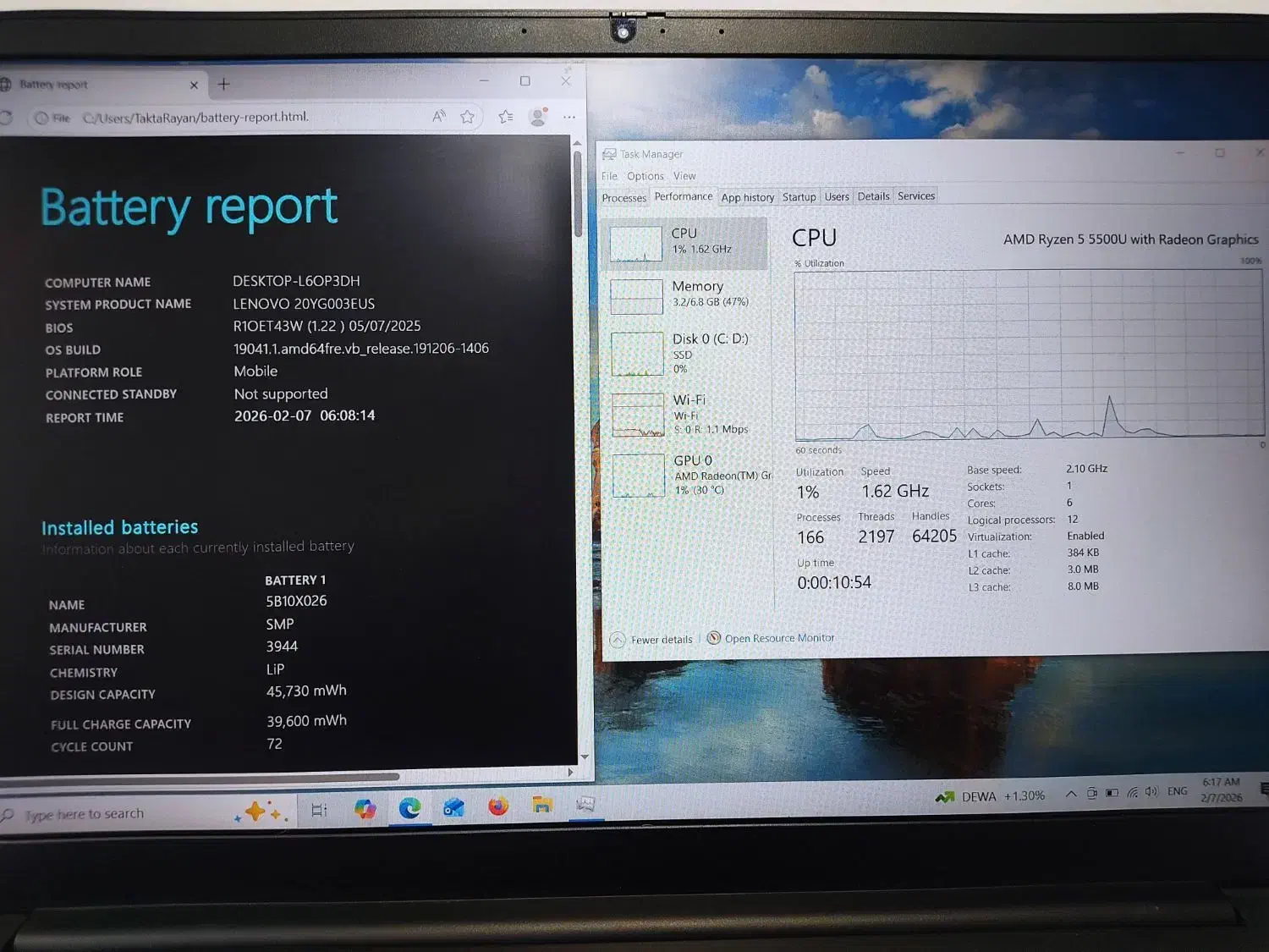 لپ تاپ Lenovo thinkpad e15|رایانه همراه|قزوین, |دیوار