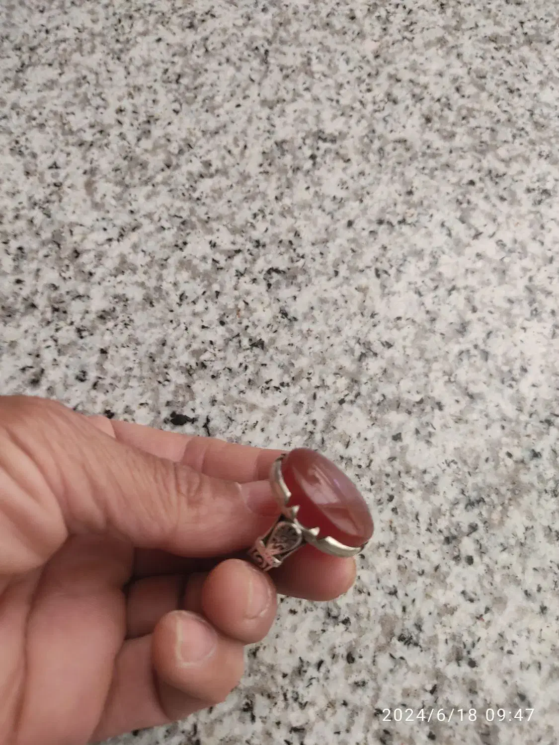 انگشترنقره عقیق گردنبدفیروزه وتعدادی بدلیجات|بدلیجات|نیشابور, شهید جعفری|دیوار