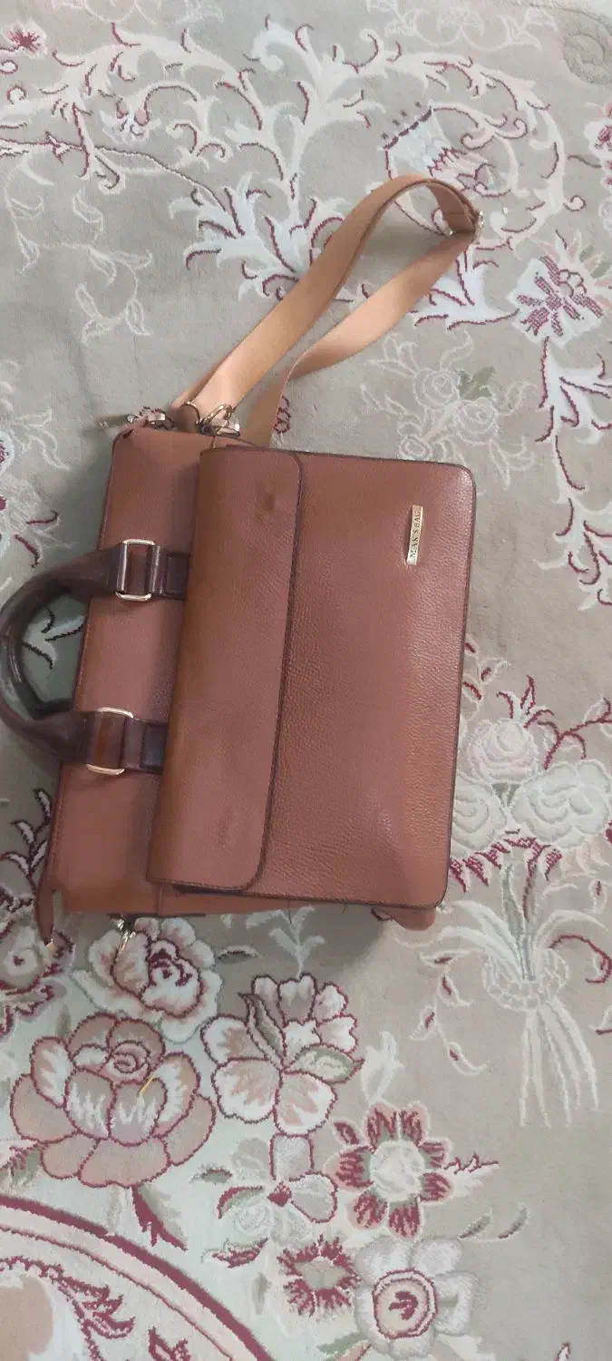 کیف چرم طبیعی اداری دانشجویی|کیف، کفش، کمربند|زنجان, |دیوار