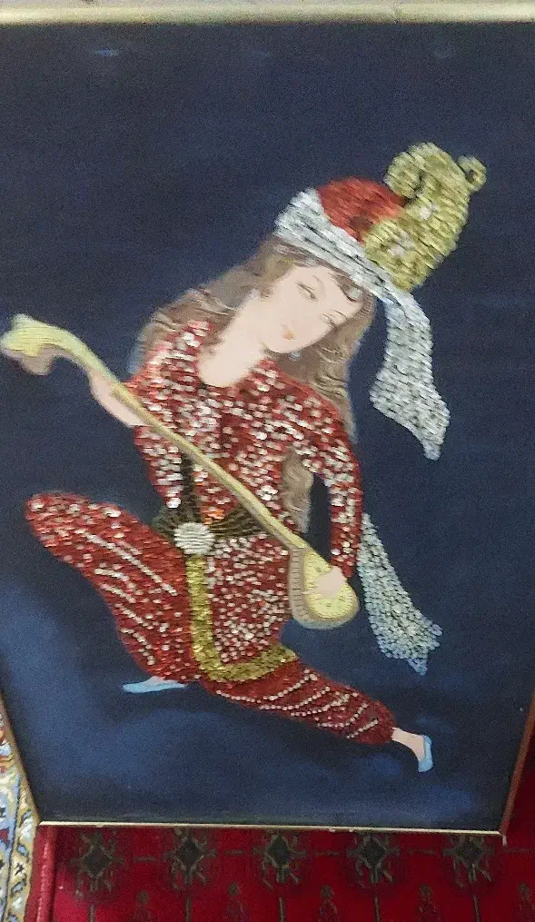 تابلو با پولک منجوق دوزی|تابلو، نقاشی، عکس|لاران, |دیوار