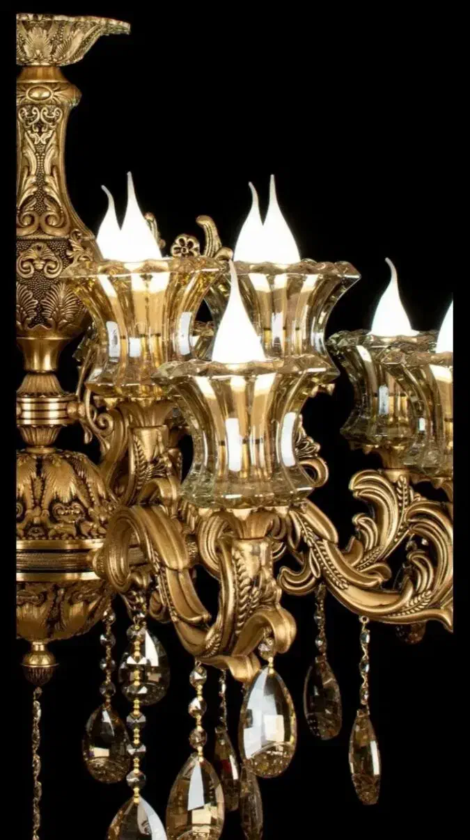 لوستر از شاخه ای ۸۰۰ت برنزی|لوستر و چراغ آویز|کرج, حصارک پایین|دیوار