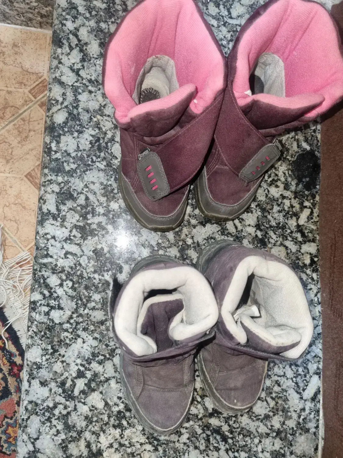 چکمه دخترانه دو جفت|کفش و لباس بچه|همدان, |دیوار