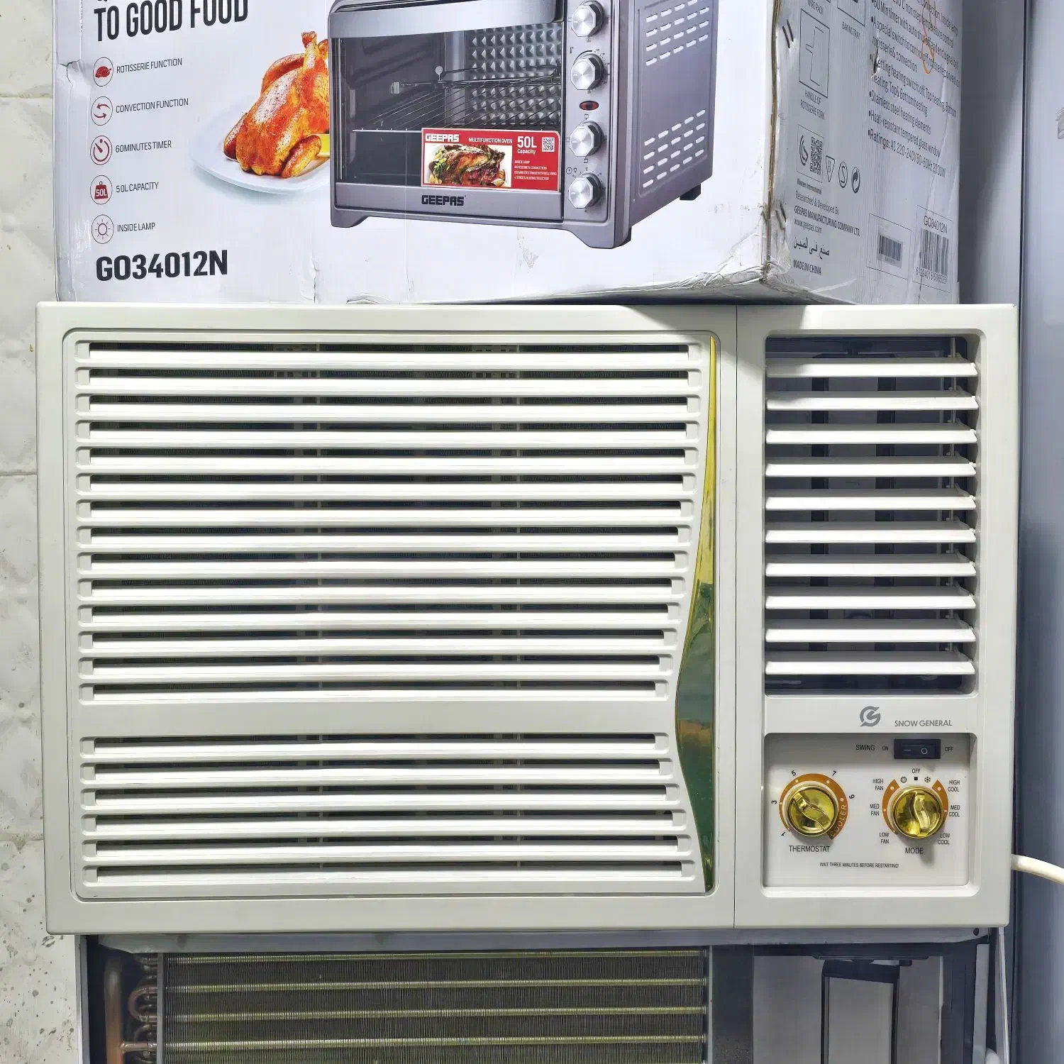 کولرگازی پنجره ۱۸۰۰۰ اسنوجنرال در حد نو مارک ژاپن|کولر گازی و فنکوئل|چابهار, |دیوار