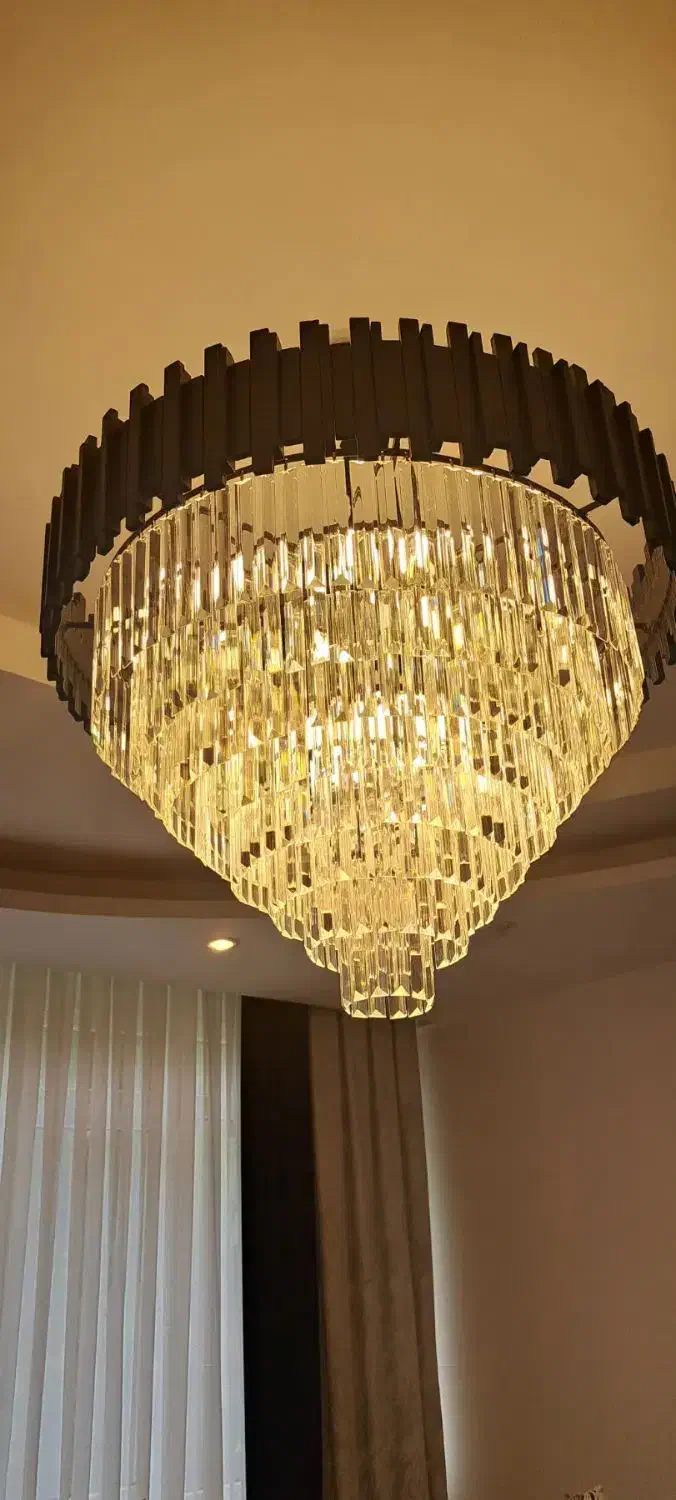 لوستر قطر ۸۰ سانت طرح اسپانیایی|لوستر و چراغ آویز|کرج, عظیمیه|دیوار