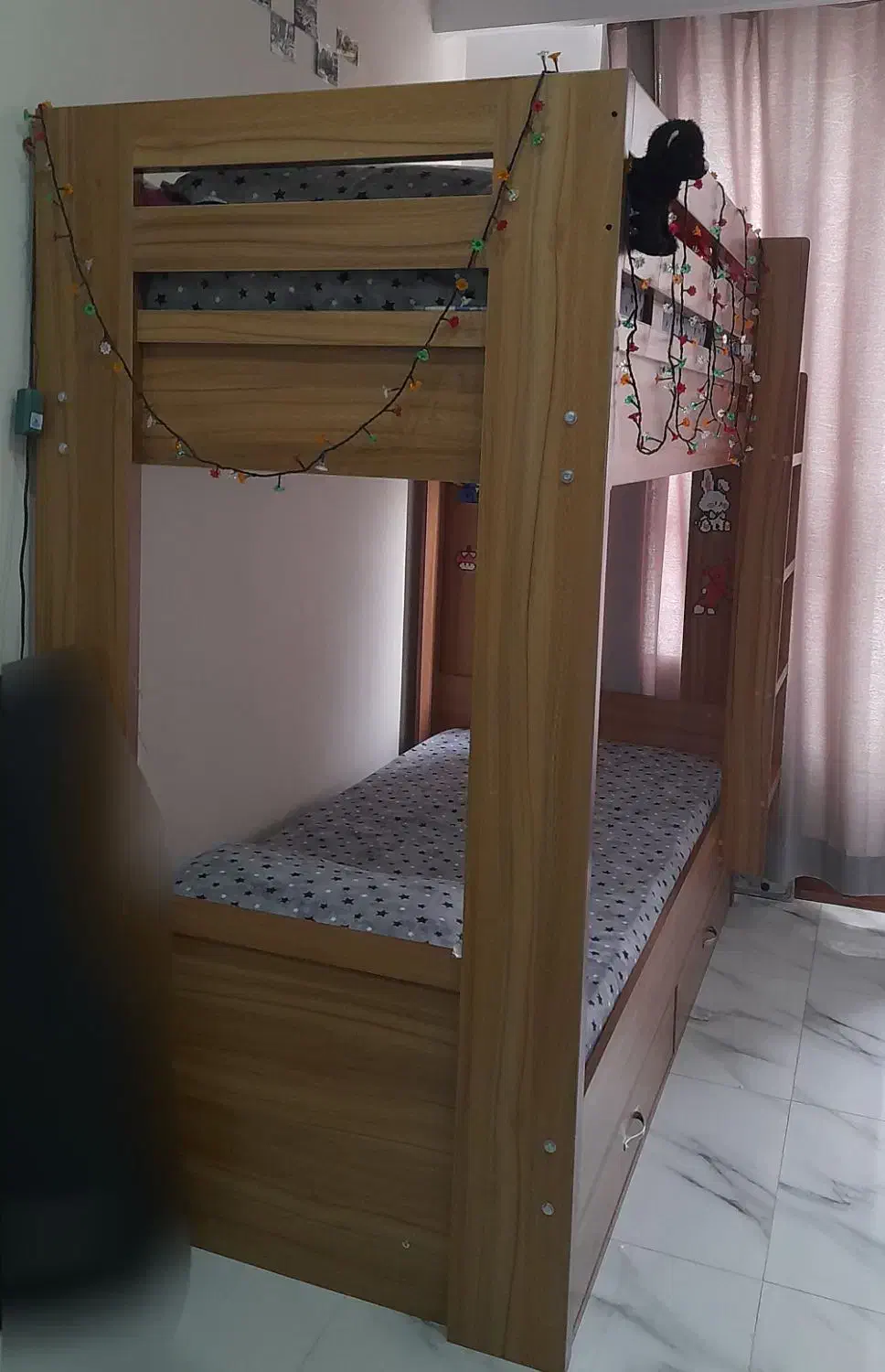 تخت دو طبقه و دِراوِر|تخت و سرویس خواب|گرمدره, |دیوار