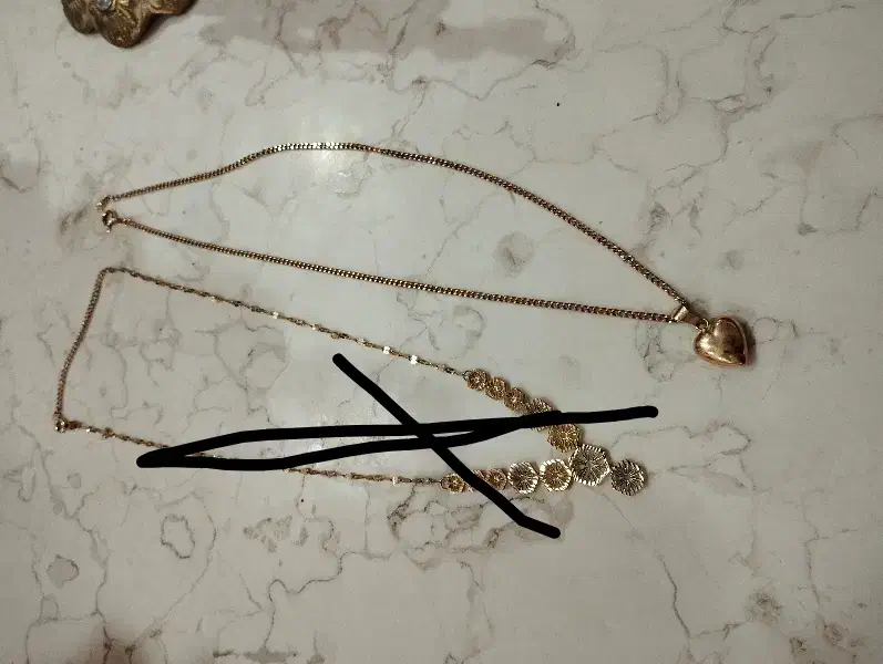 پلاک زنجیر قلبی 5گرم|جواهرات|بروجرد, |دیوار