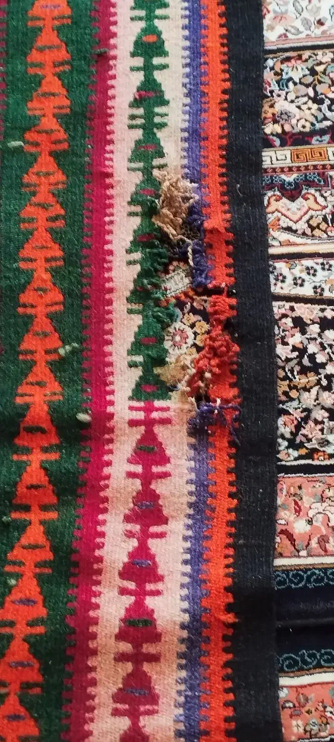 گلیم دست بافت|گلیم، جاجیم، گبه|کرمانشاه, |دیوار